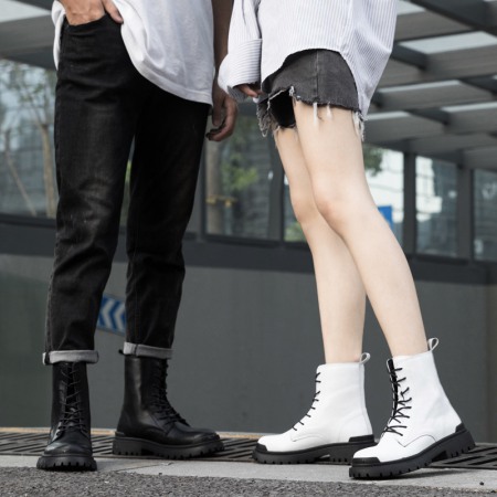 New Inner Heightening Martin Boots Thick Bottom Short Boots Women